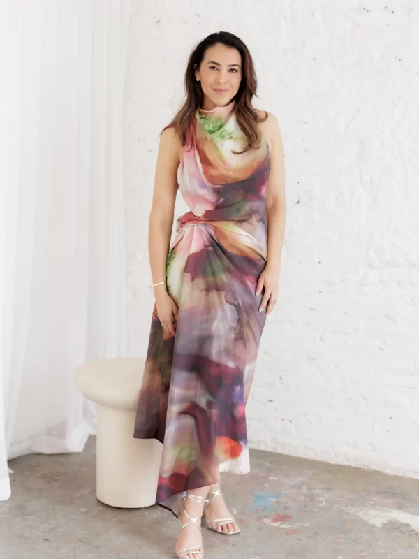 The Vivid Bloom Dress-M