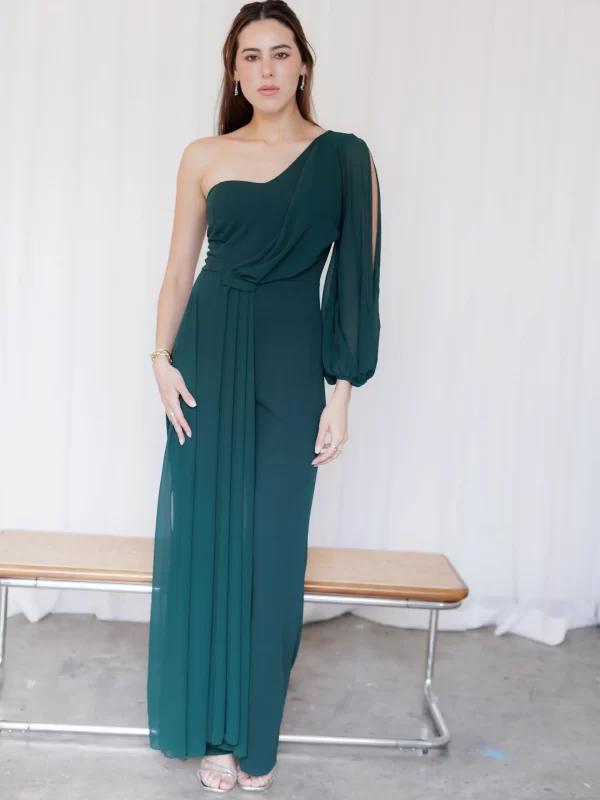 The Emerald Allure Jumpsuit-S/M