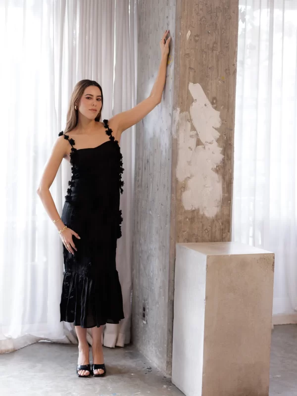 The Fleur Noir Dress-S